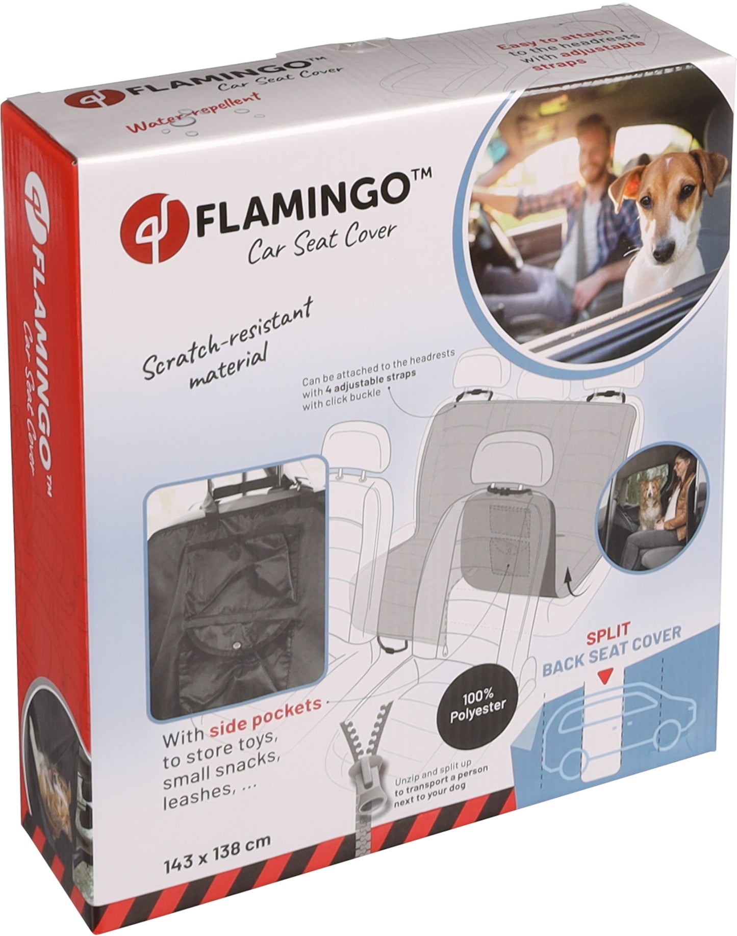 Flamingo Car Seat Cover Dex - постелка за задна седалка 143 / 148 см