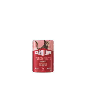Carnilove Cat Pouch in Gravy Turkey with Valerian - пауч за котки с пуешко 85 г