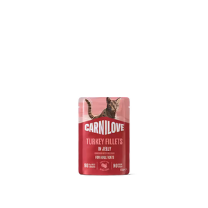 Carnilove Cat Pouch Jelly Turkey with Valerian - пауч за котки с пуешко 85 г
