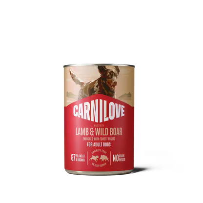 Carnilove Dog Pate Lamb and Wild Boar - пастет за кучета с агнешко и глиганско 400 г
