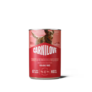 Carnilove Dog Pate Turkey and Reindeer and Wildboar - пастет за кучета с еленско и глиганско 400 г