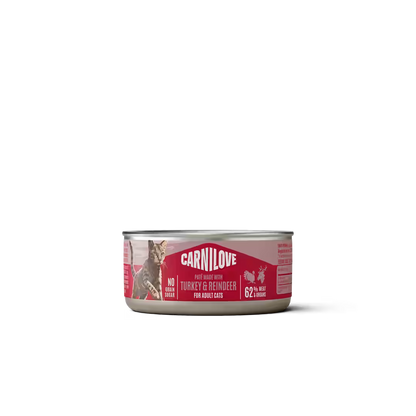 Carnilove Cat Pate Turkey and Reindeer - пастет за котки с пуешко и еленско 100 г