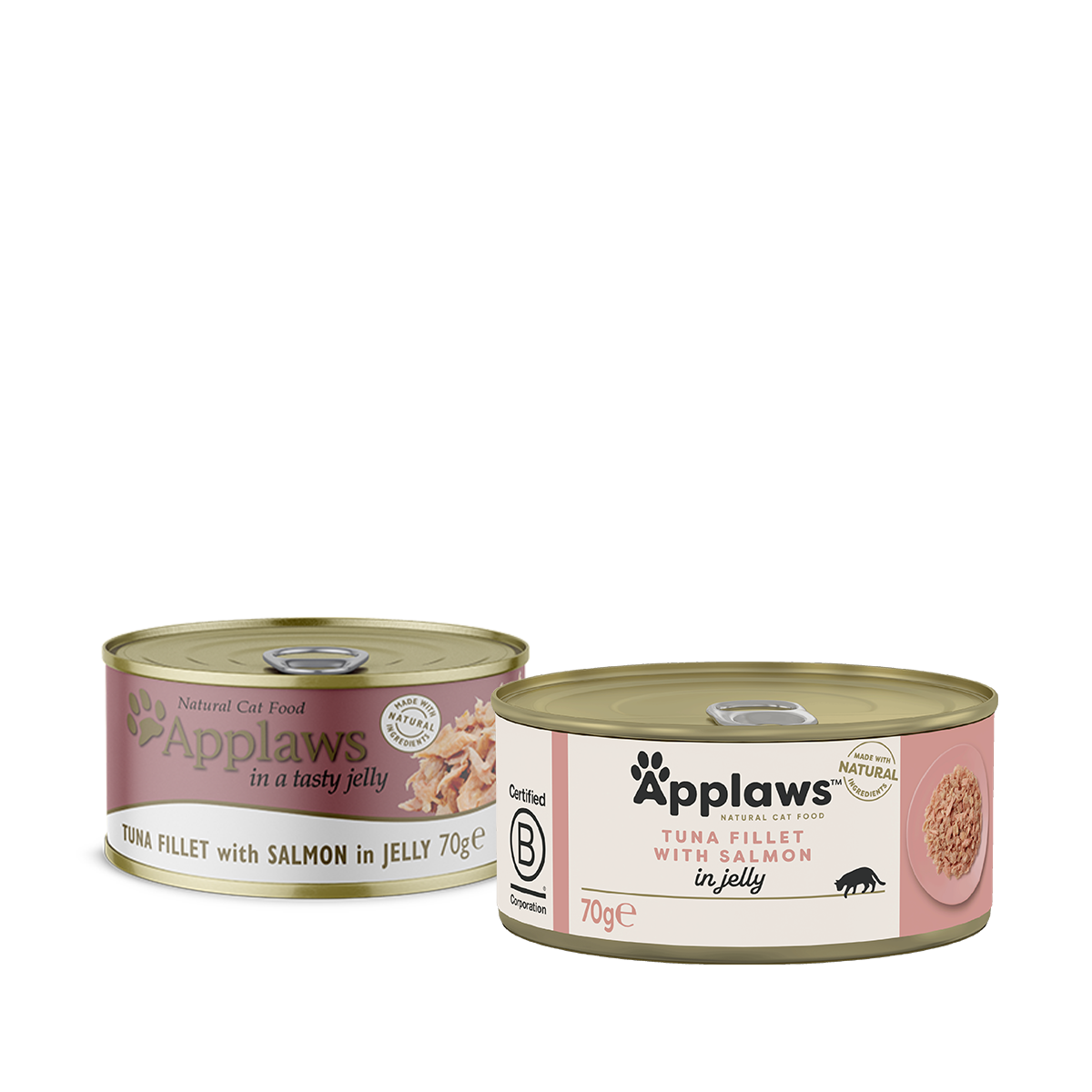Applaws Tuna with Salmon in Jelly - месни хапки с филе от риба тон и и сьомга в желе 70 гр