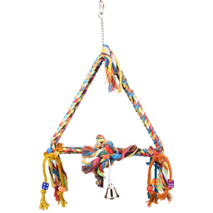 Flamingo Bird Toy Swing M - люлка за птици с въже 33 / 5 / 47 см