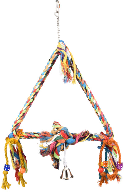 Flamingo Bird Toy Swing M - люлка за птици с въже 33 / 5 / 47 см