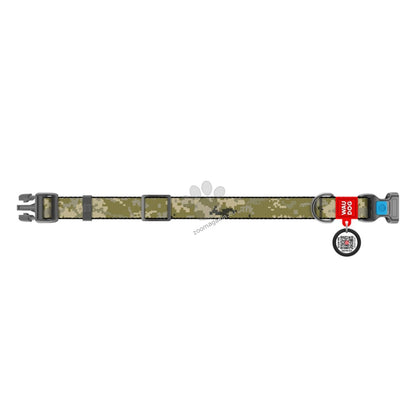Waudog Collar Military М - нашийник с QR код за сигурност 28 / 40 см / 20 мм