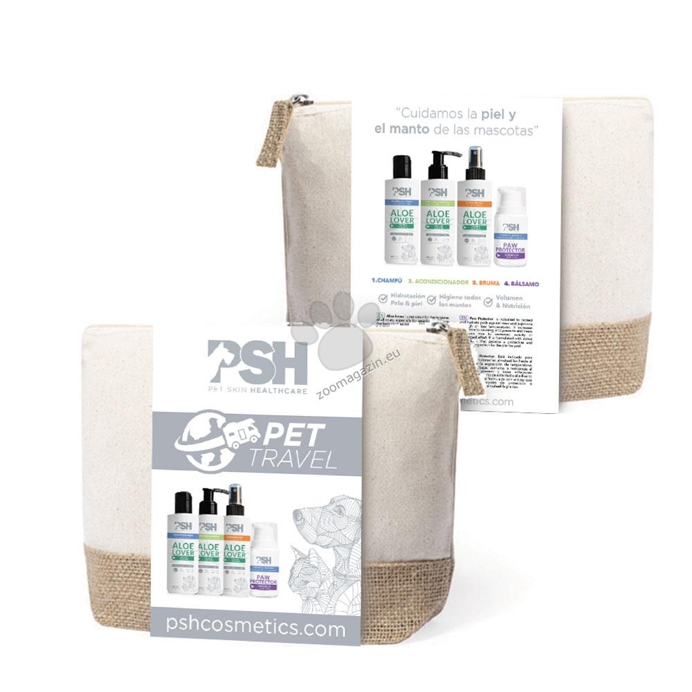 PSH Travel Pack - шампоан, балсам и спрей с алое вера 350 мл