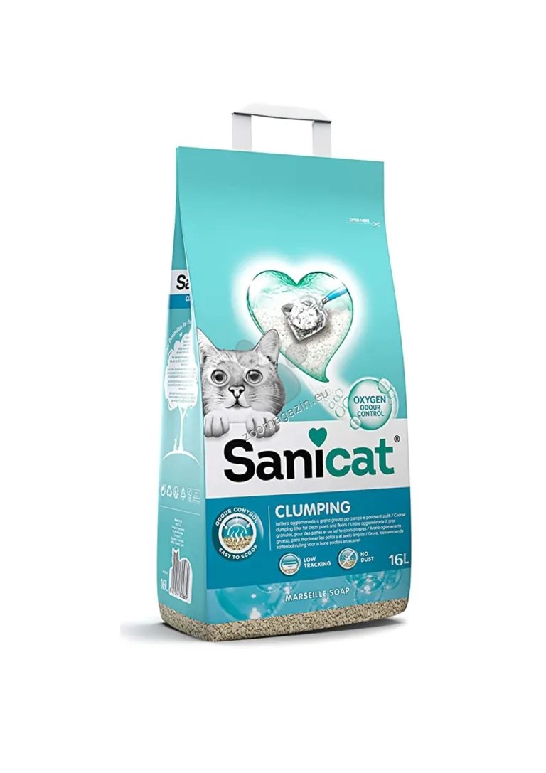 Sanicat Clumping Marseille Soap - натурален бентонит с аромат на марсилски сапун 10 литра