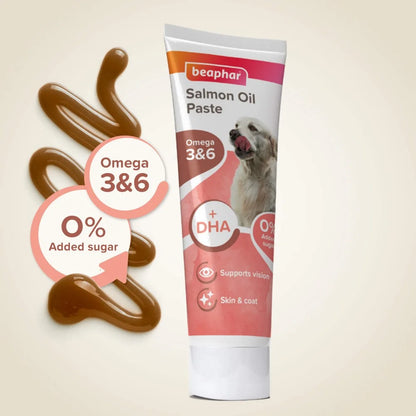 Beaphar Salmon Paste - специално лакомство с масло от сьомга 100 гр.