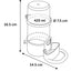 Flamingo Automatic Water Dispenser Kai - пластмасова овална поилка за птици със стъпало 420 мл