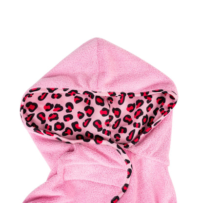 Max Molly Bath Robe Leopard Pink - халат за кучета