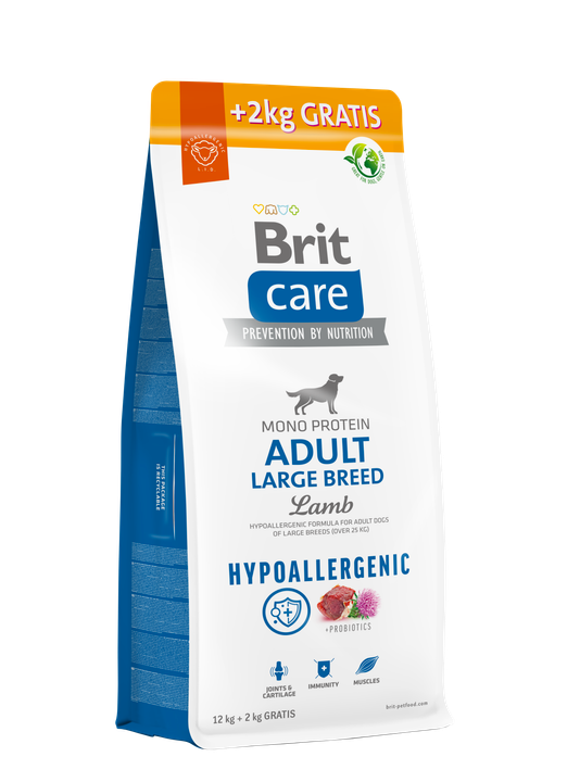 Brit Care Dog Hypoallergenic Adult Large Breed - хипоалергенна храна за кучета от големи породи с агнешко месо