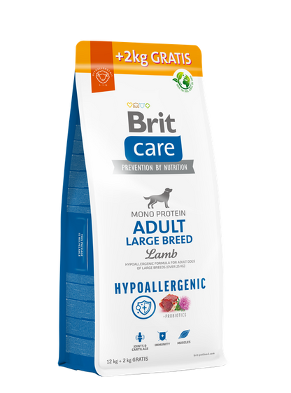 Brit Care Dog Hypoallergenic Adult Large Breed - хипоалергенна храна за кучета от големи породи с агнешко месо