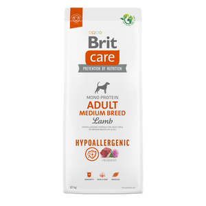 Brit Care Dog Hypoallergenic Adult Medium Breed - хипоалергенна храна за кучета от средни породи с агнешко месо