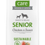 Brit Care Dog Sustainable Senior - пълноценна храна за застаряващи кучета с пилешко месо и насекоми 12 кг