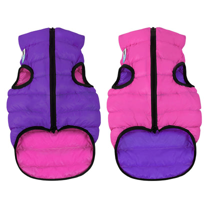 AiryVest Reversible Dog Jacket Pink Purple M45 - двулицево яке за кучета 42-45 см
