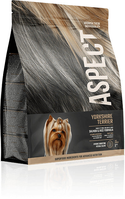 Aspect Yorkshire Terrier Salmon and Rice - суха храна за кучета от порода Йоркширски терирер със сьомга и ориз 1 кг