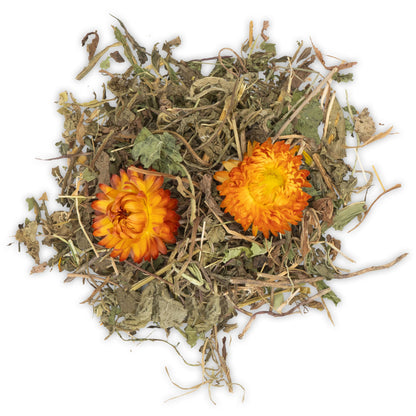 JR Farm Grainless Chamomile and Dandelion - лакомство с лайка и глухарче за гризачи 100 г