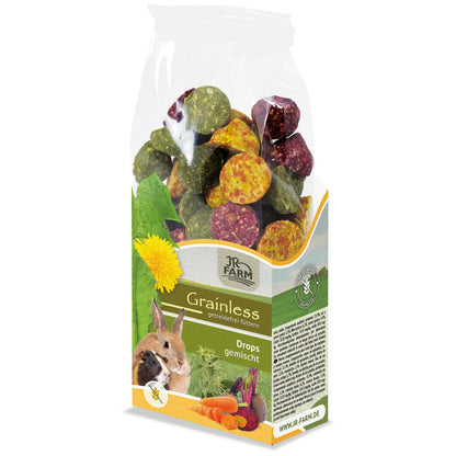 JR Farm Grainless Mixed Drops - лакомство без зърно за гризачи микс 140 г