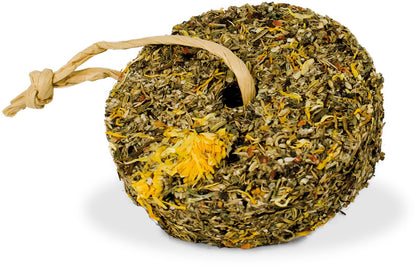 JR Farm Grainless Herb Wheel Dandelion and Marigold - тревно колело с глухарче и невен за гризачи 140 г
