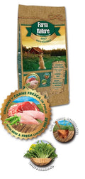 Farm Nature Adult Beef & Vegetables - пълноценна храна с телешко и зеленчуци, подходяща за всички породи, за кучета над 12 месеца