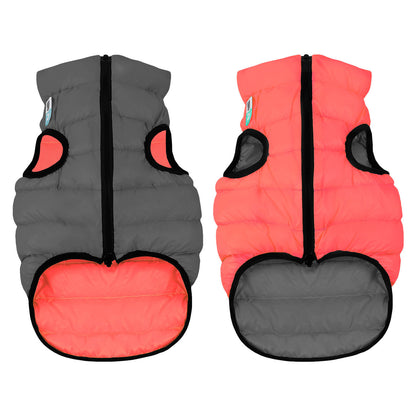 AiryVest Reversible Dog Jacket Coral Grey S40 - двулицево яке за кучета 38-40 см