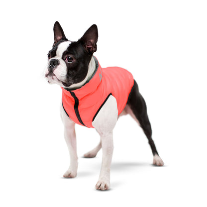 AiryVest Reversible Dog Jacket Coral Grey S40 - двулицево яке за кучета 38-40 см