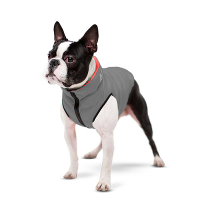 AiryVest Reversible Dog Jacket Coral Grey S35 - двулицево яке за кучета 32-35 см
