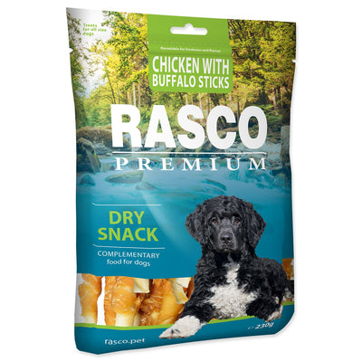Rasco Premium Snacks Buffalo Sticks Wrapped in Chicken - пръчки от бивол, увити в пилешко месо 230 гр