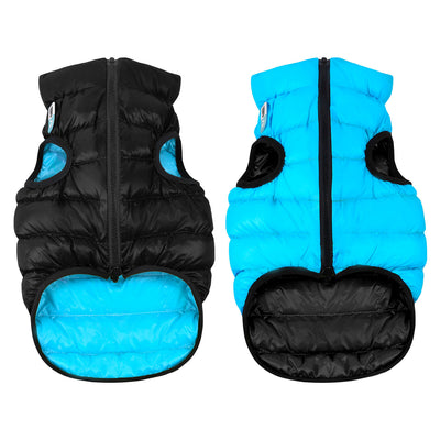AiryVest Reversible Dog Jacket - двулицево кучешко яке, черно / синьо