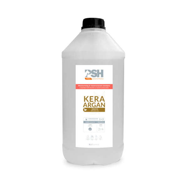 PSH Kera Argan Shampoo - рестуктуриращ шампоан с кератин и арган 5 л