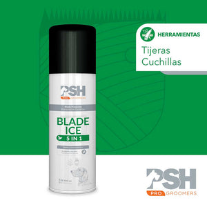 PSH Blade Ice 5 in 1 - спрей за охлаждане, почистване и смазване на ножчета и ножици 400 мл