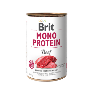 Brit Mono Protein Beef - монопротеинова консерва за кучета с говеждо месо 400 гр