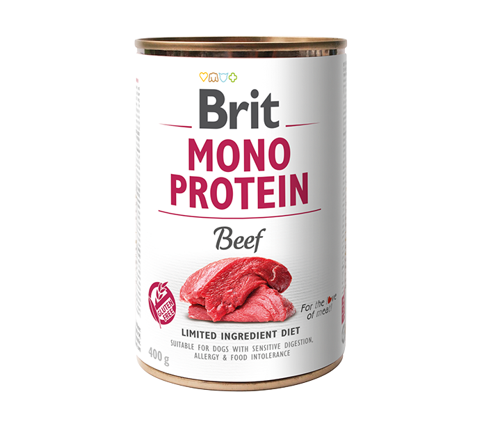 Brit Mono Protein Beef - монопротеинова консерва за кучета с говеждо месо 400 гр