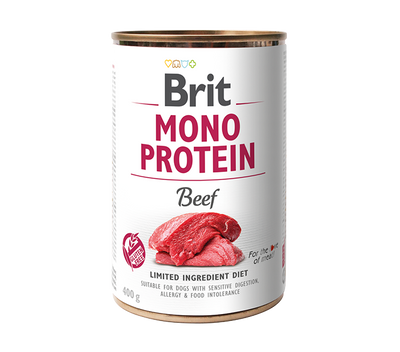 Brit Mono Protein Beef - монопротеинова консерва за кучета с говеждо месо 400 гр