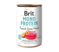 Brit Mono Protein Tuna and Sweet Potato - монопротеинова консерва за кучета с риба тон и сладки картофи 400 гр