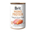 Brit Mono Protein Turkey and Sweet Potato - монопротеинова консерва за кучета с пуешко месо и сладки картофи 400 гр