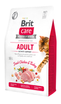 Brit Care Cat Grain-Free Adult Activity Support - суха храна с пилешко и пуешко месо за котки с високи нива на активност