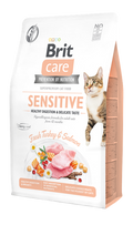 Brit Care Cat Grain-Free Sensitive Healthy Digestion - пълноценна суха храна за котки с чувствително храносмилане