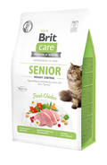 Brit Care Cat Grain-Free Senior and Weight Control - пълноценна суха храна за застаряващи котки