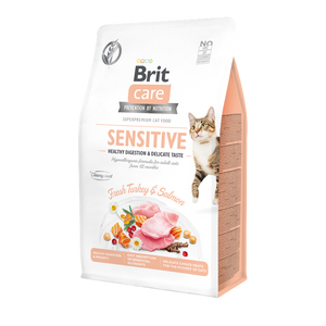 Brit Care Cat Grain-Free Sensitive Healthy Digestion - пълноценна суха храна за котки с чувствително храносмилане