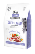 Brit Care Cat Grain-Free Sterilized and Weight Control - пълноценна суха храна за кастрирани котки с цел контрол на теглото