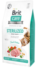 Brit Care Cat Grain-Free Sterilized Urinary Health - пълноценна суха храна с пилешко за кастрирани котки