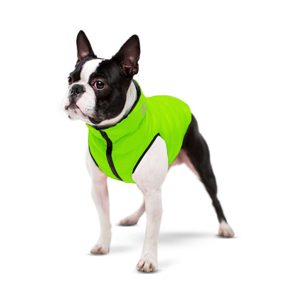 AiryVest Reversible Dog Jacket Light Green Black M40 - двулицево яке за кучета 38-40 см