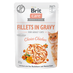 Brit Care - пауч за котки с пилешко филе в сос 85 гр