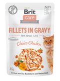 Brit Care - пауч за котки с пилешко филе в сос 85 гр