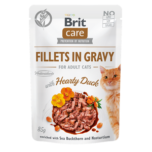 Brit Care - пауч за котки с патешко в сос 85 гр