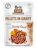 Brit Care - пауч за котки с патешко в сос 85 гр