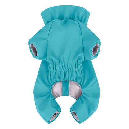 WAUDOG Clothes Dog Raincoat Blue - дъждобран за кучета