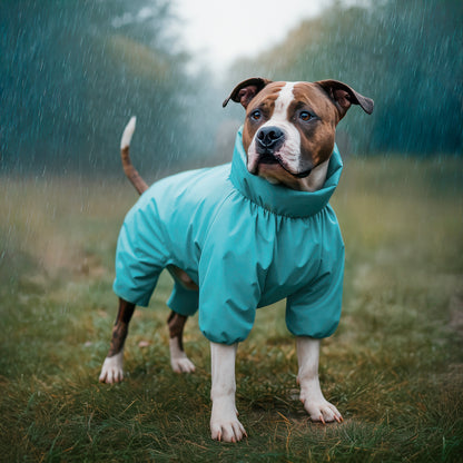 WAUDOG Clothes Dog Raincoat Blue - дъждобран за кучета
